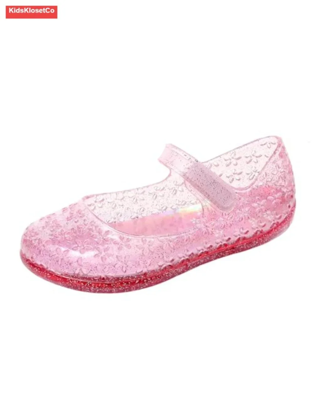 Toddler Girls Princess Dress Sandals Jelly Shoes Mary Jane Flats Hook Loop